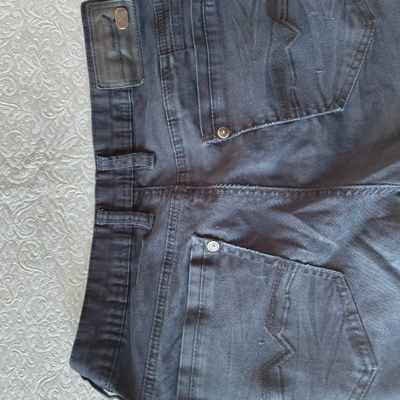 Buffalo David Bitton Black Jeans six-x Slim Straight 30/34 - Picture 3 of 4